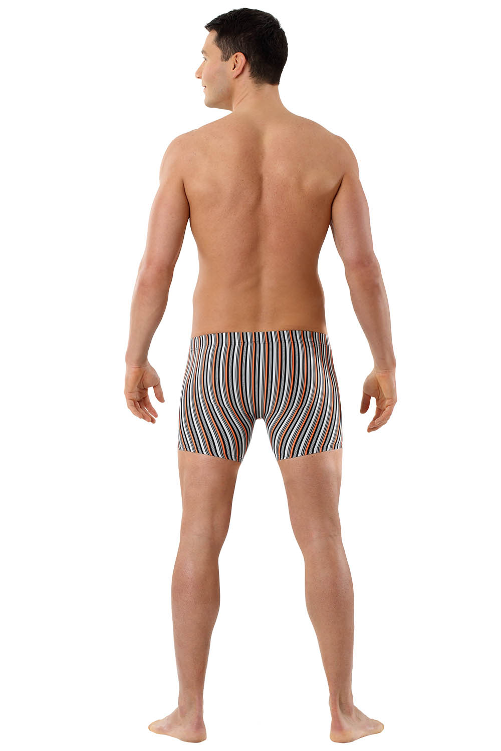 Mikrofaser Shorts "Sylt" orange/grau/schwarz