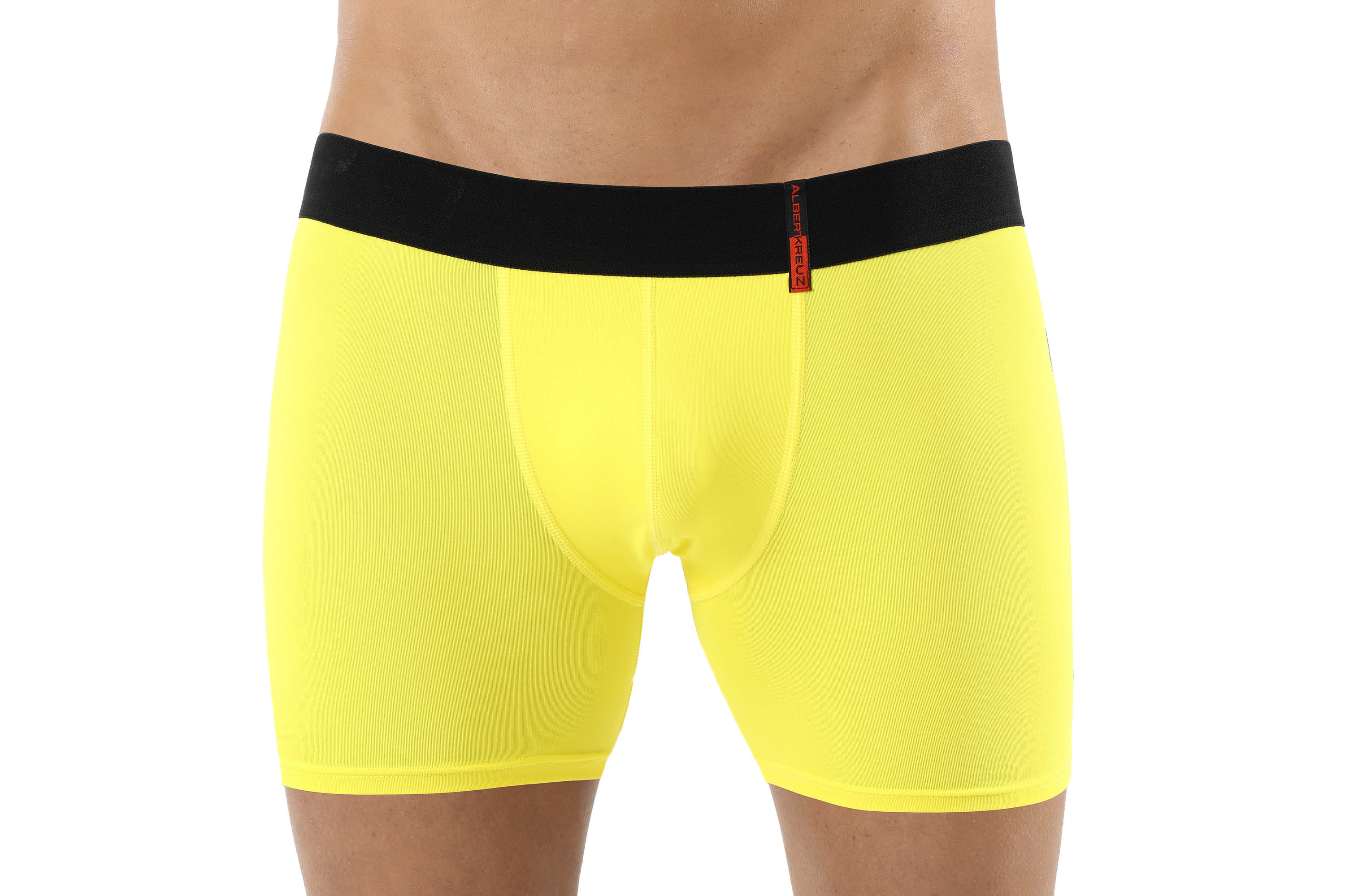 Retro Shorts Boxershorts Mikrofaser Gelb
