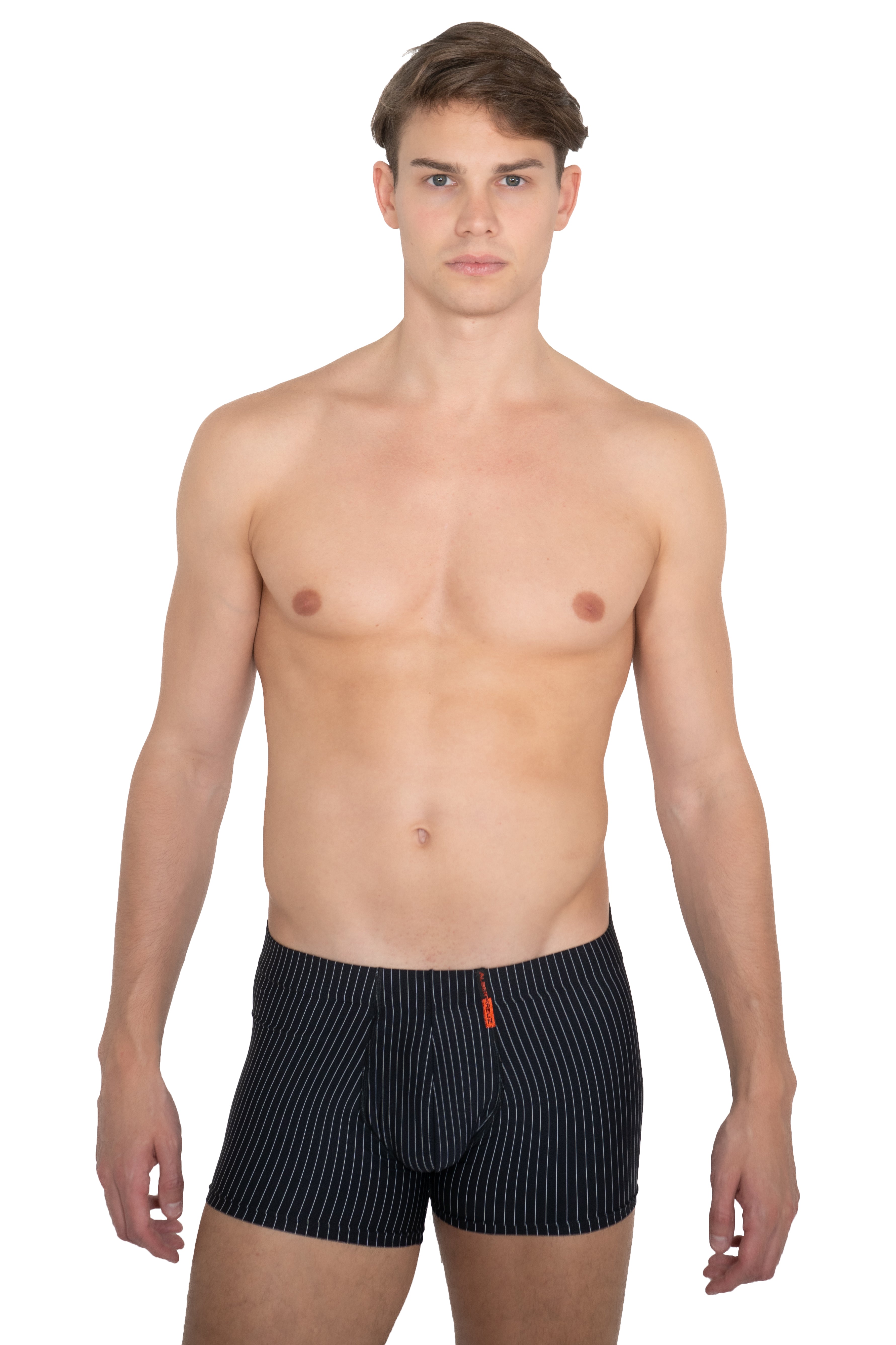 2-Pack Nadelstreifen Retroshorts Microfaser schwarz