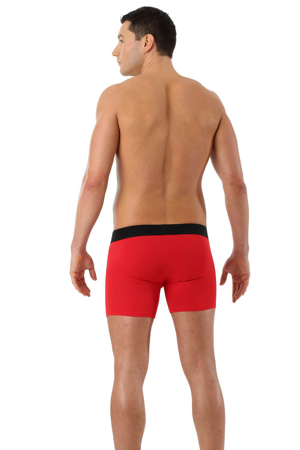 Retro Shorts Boxershorts Mikrofaser Rot
