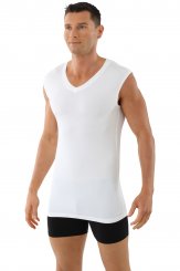 Men's sleeveless v-neck undershirt "Stuttgart light" white 