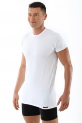 Men's undershirt "Hamburg" crew neck short sleeves stretch cotton white 