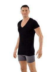 Deep V Undershirt Soft Stretch Cotton Porto Bio 