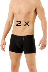 2-Pack Functional cotton boxer briefs black 
