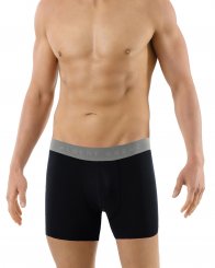 Boxer briefs antibacterial stretch cotton black 
