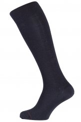 Thermocool business winter knee socks with Merino wool black 