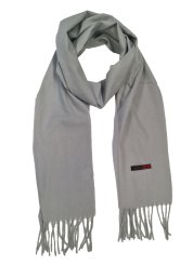 Fine scarf light gray 33 x 180 cm (approx. 13 x 70 in) 