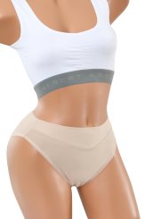 3-Pack Classic French cut briefs stretch cotton beige 