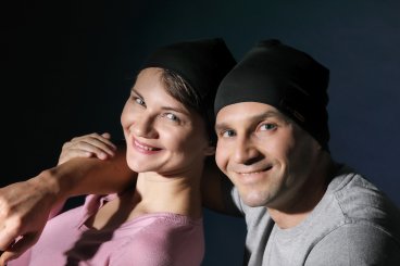 Beanie Hat for men & women organic cotton black 