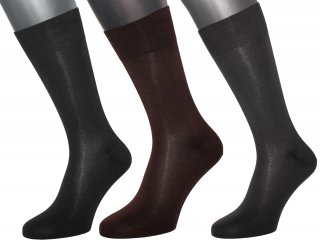 Men's elegant mid-calf business socks made of 98% cotton 