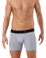 Men's boxers briefs microfiber gray 