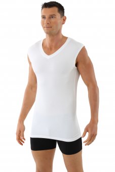 Men's sleeveless v-neck undershirt "Stuttgart light" white 