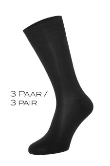 3-Pack Men’s Winter Socks with Wool – Black 