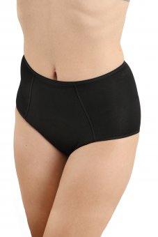 2-Pack Period panties high waist organic cotton black 
