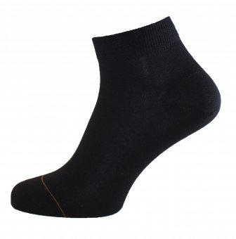 Women's cotton ankle socks with cashmere interior black 