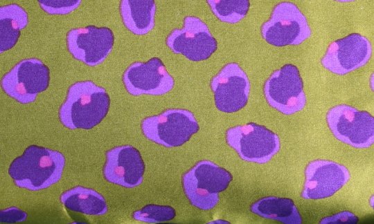 tie green, violet - flowers, design 200041 