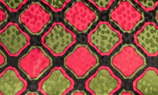 tie red, green, black - patterned, design 200086 