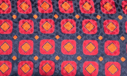tie red, blue, navy-blue, orange - squares, design 200087 