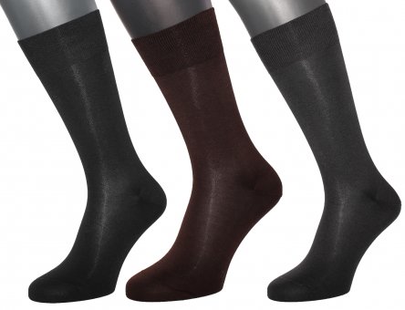 Men's elegant mid-calf business socks made of 98% cotton 