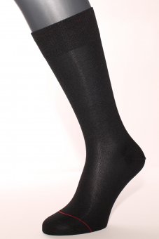 Men's mid-calf business socks with embedded silver fiber black 42-44