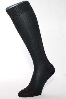 Men's knee-high socks with embedded silver fiber black 39-41