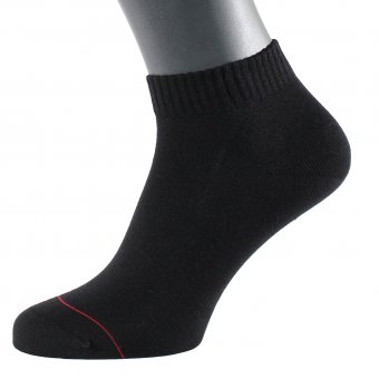 Men's ankle socks with embedded silver fiber black 42-44