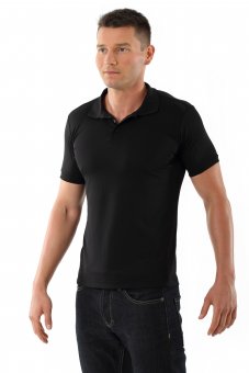 Men's functional polo shirt black 