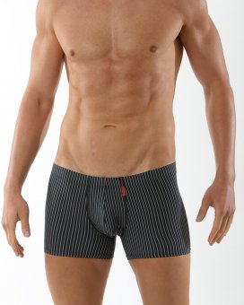 Men's boxer briefs microfiber black-gray-navy-blue striped 