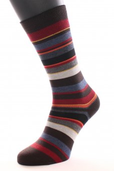 Men's multicolor striped business socks 