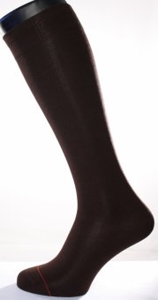 Men's knee-high socks Fil d'Ecosse brown 