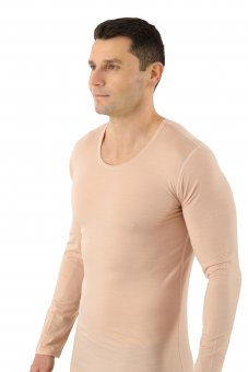 V Neck Long Sleeve Wit Ondershirt Albert Kreuz Men's Business