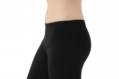 ALBERT KREUZ  Women's yoga leggings organic stretch cotton black