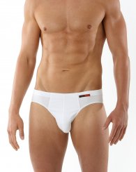 2-Pack Men's sportive briefs "Hamburg" stretch cotton white 