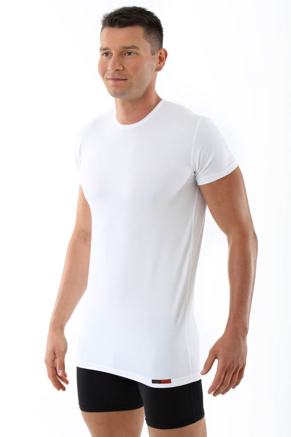 undershirt sleeves showing