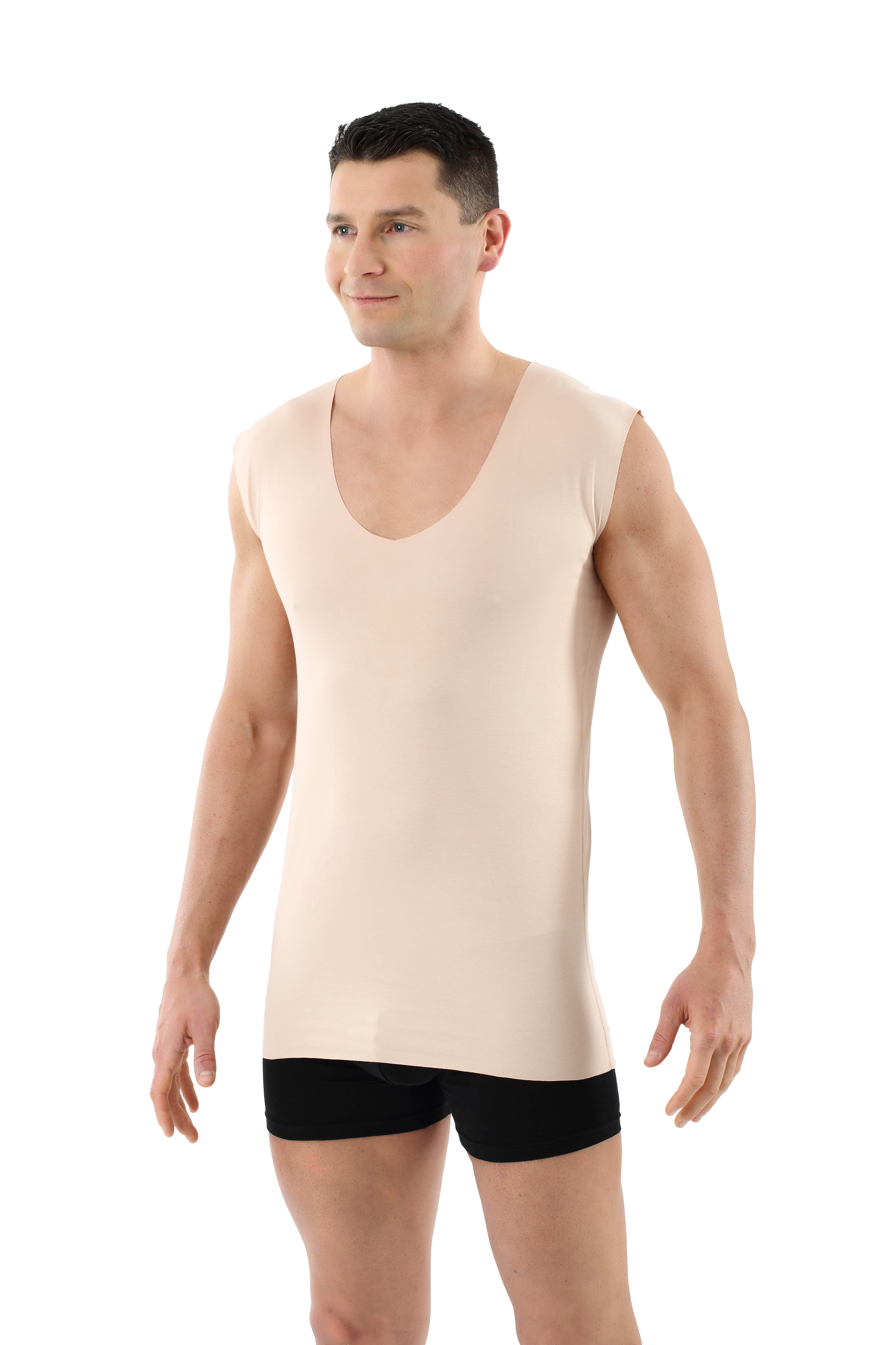 ALBERT KREUZ  Laser cut invisible seamless tank top undershirt