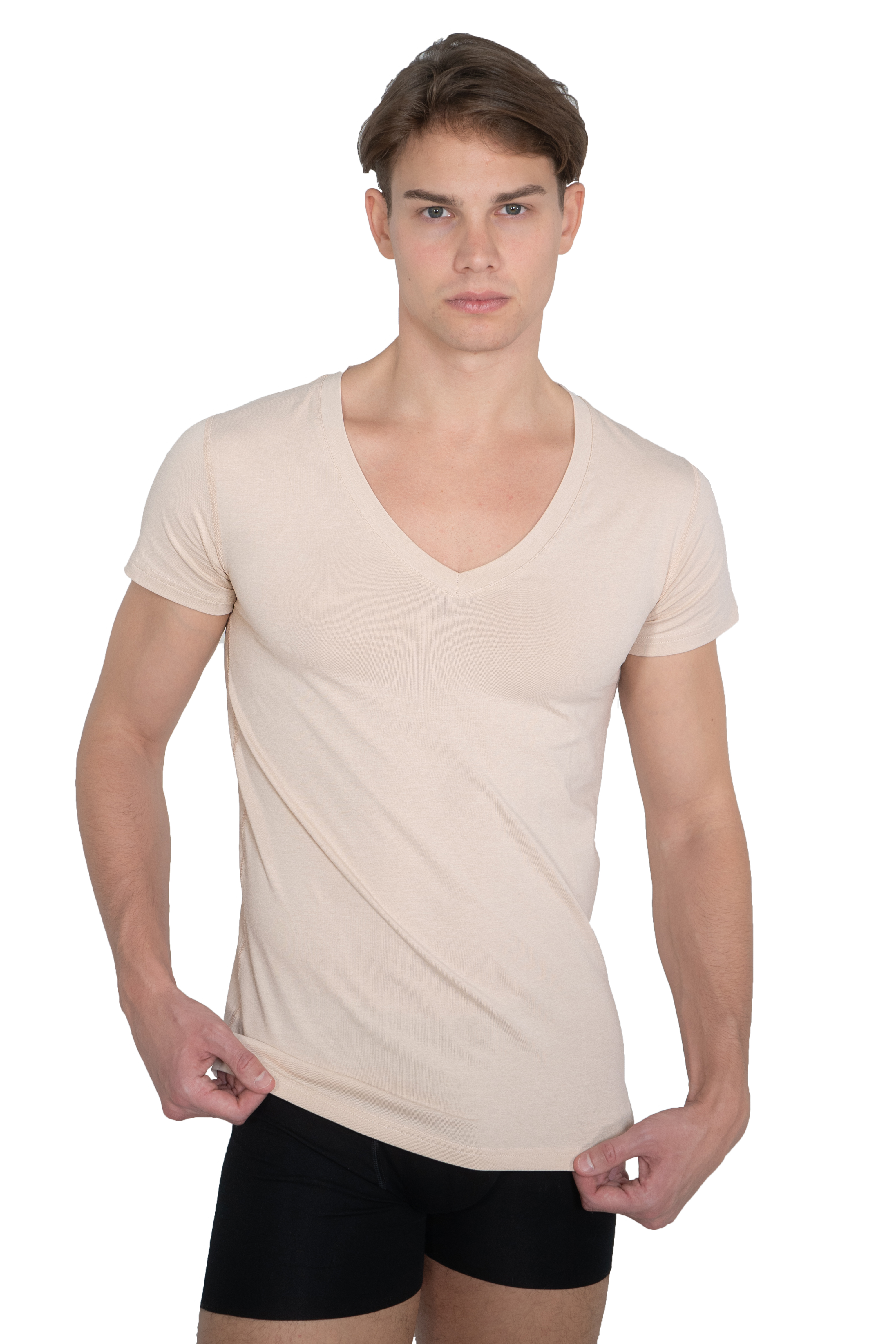 deep neck shirt