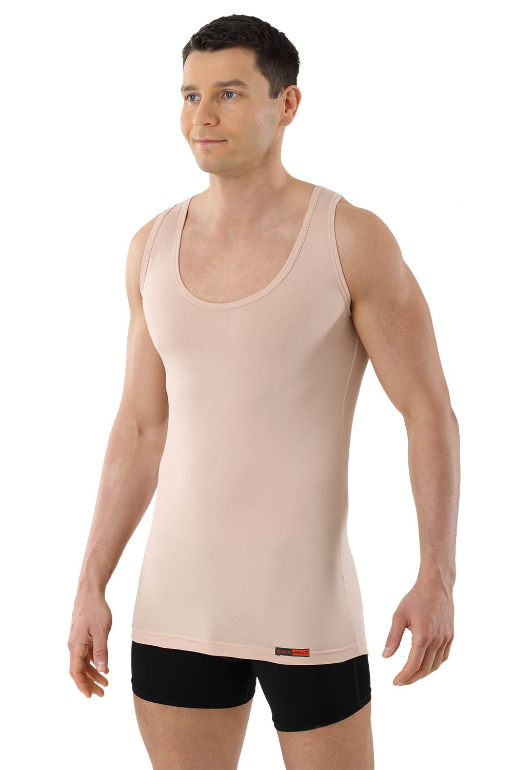 Beige tank top mens cheap