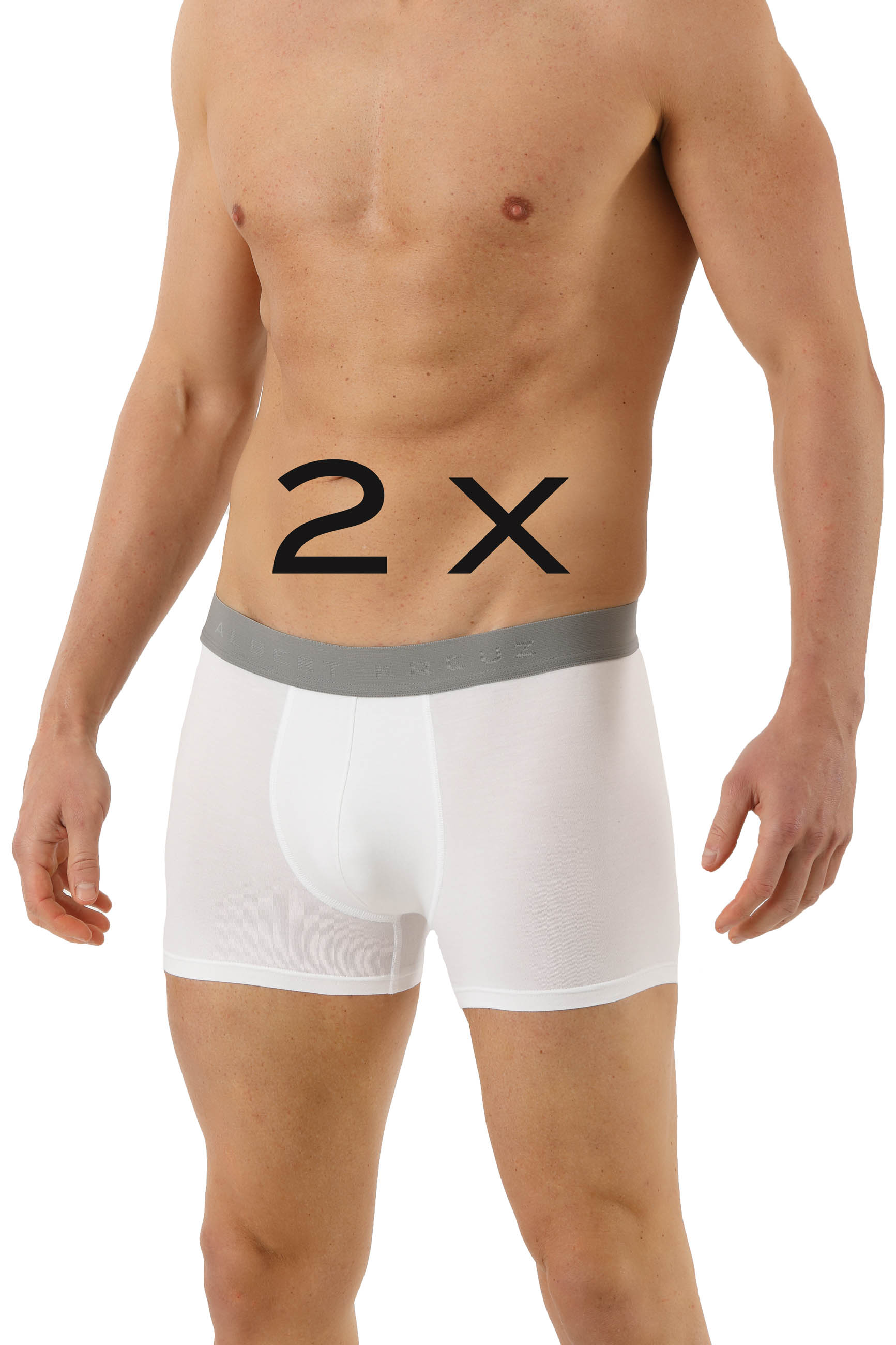 ALBERT KREUZ  2-Pack Men's boxer briefs MicroModal white