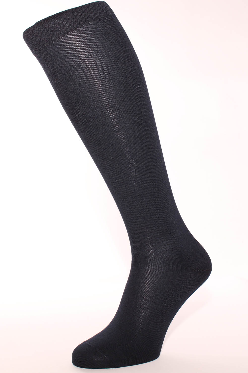 ALBERT KREUZ Men's kneehigh business socks with cashmere inside navy