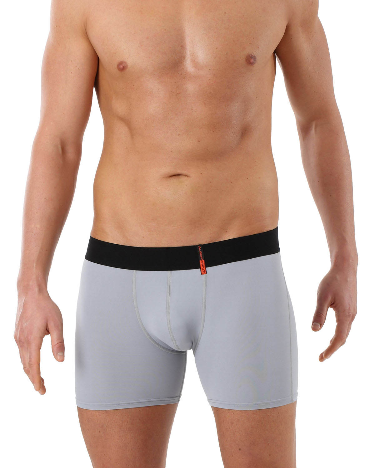 Men's boxers briefs microfiber gray