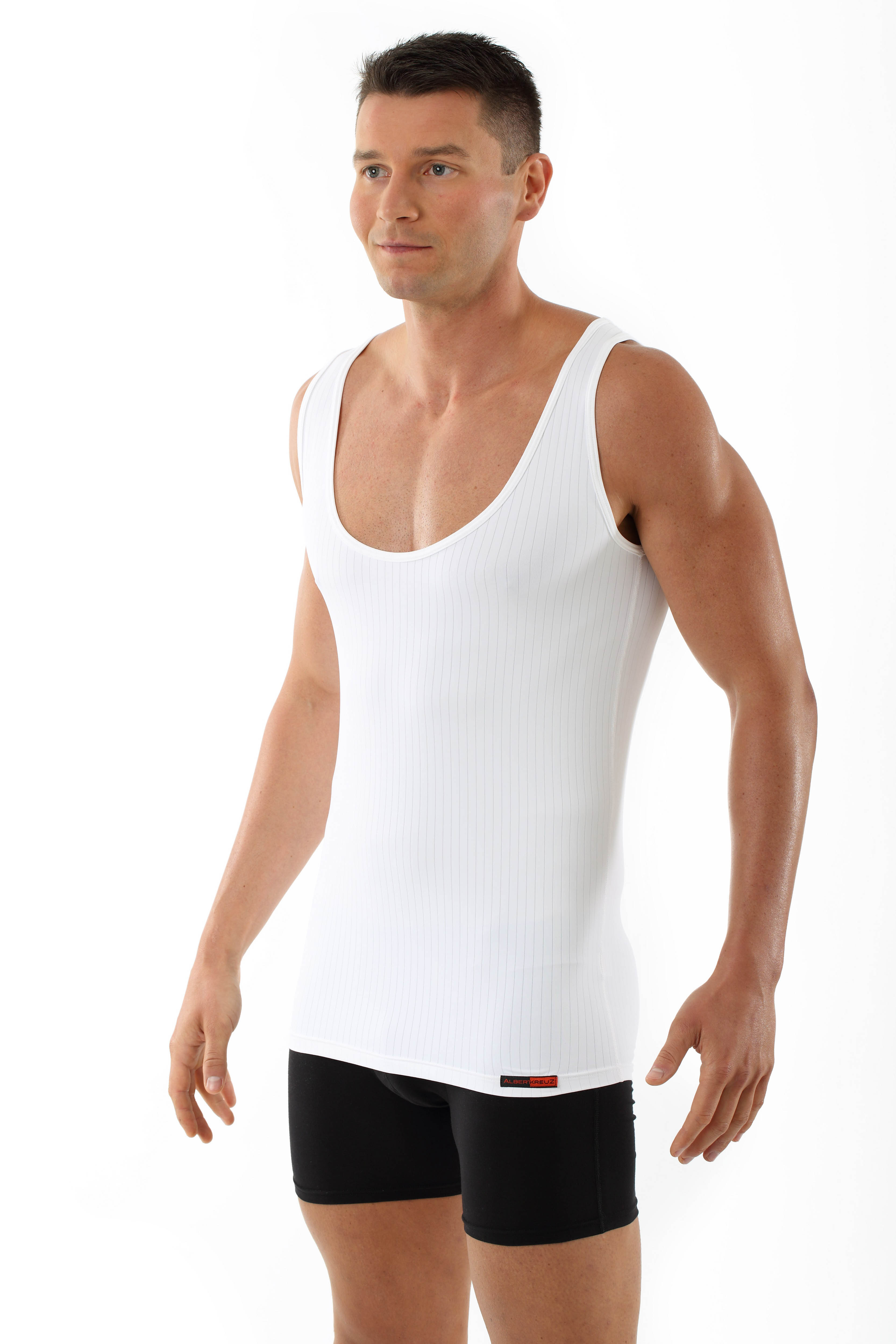 ALBERT KREUZ Men's microfiber top "Sylt" white